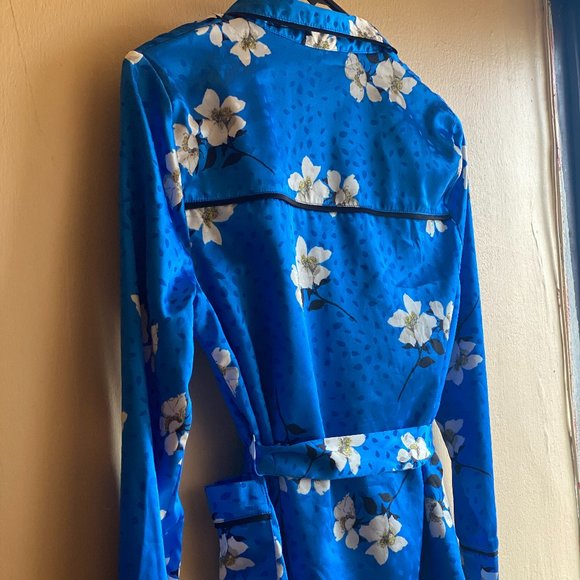 Topshop Floral Belted Pyjama Blouse - Picture 3 of 5